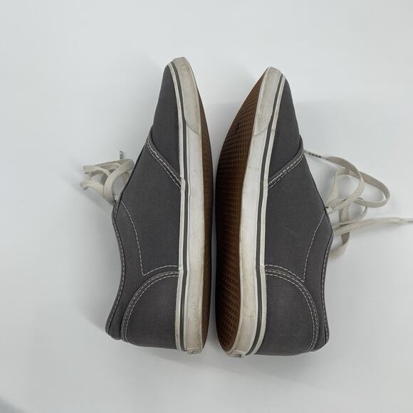 Vans Off the Wall Lace Up Canvas Tennis Shoes Size 9.5 Womens Dark Gray - Picture 4 of 8